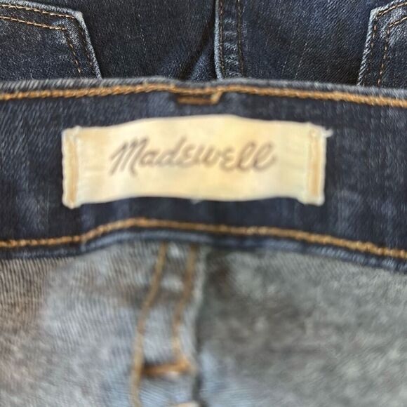 Madewell 10” High Rise Skinny Dark Wash Jeans size 29T Style F6179 - Picture 8 of 12